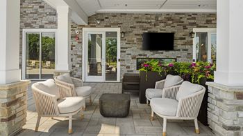 Covered Outdoor Pavilion with Lounge